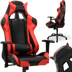 Fotel biurowy dla gracza Sofotel Inferno czarno-czerwony