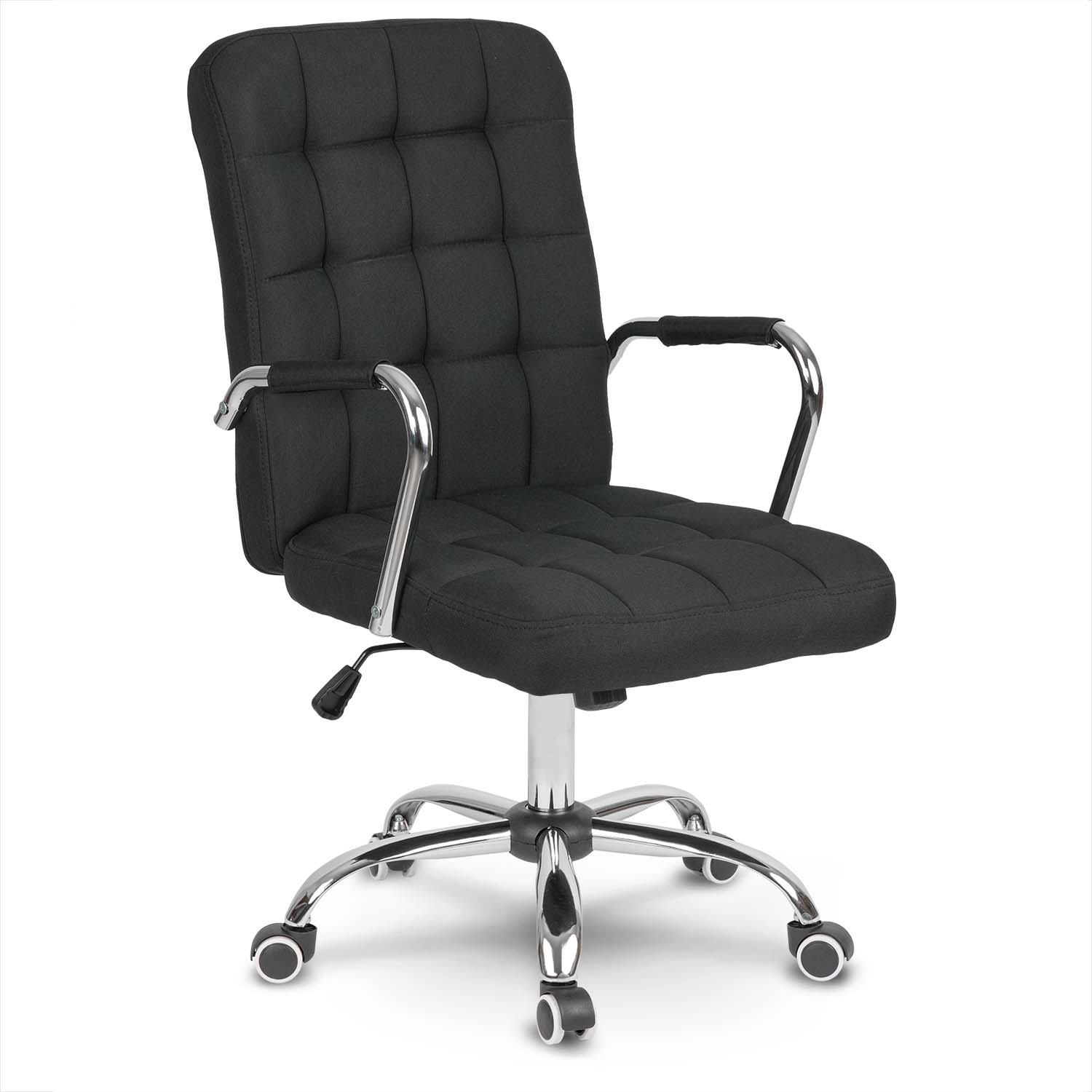 Fotel biurowy materiałowy Benton+ czarny