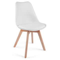 Krzesło nowoczesne skandynawskie Sofotel Ponti białe
