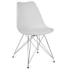 Nowoczesne krzesło skandynawskie Sofotel Kapra - białe