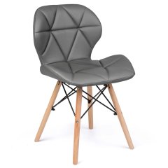 Nowoczesne krzesło skandynawskie Sofotel Sigma - szare